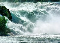 Der Rheinfall bei Schaffhausen.