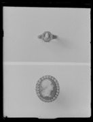 Ring med miniatyrporträtt av konung Gustav II Adolf av Sverige ca 1630, skuret i agat - Livrustkammaren - 36555.tif