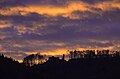 Schneeburg bei Sonnenuntergang