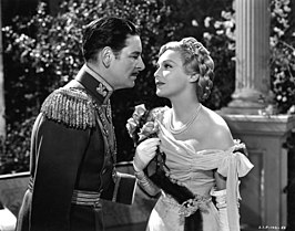 Ronald Colman en Madeleine Carroll in The Prisoner of Zenda