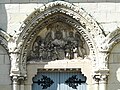 Détail du portail de la chapelle Jeanne-d'Arc.