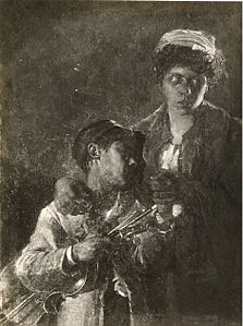 La Femme aveugle (La Cieca), vers 1885.