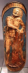 Escudo de desfile com gesso Milo de Croton, Louvre
