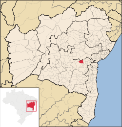 Localização de Planaltino na Bahia