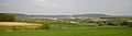 Blick vom Westen auf Ebern, im Hintergrund der Losberg