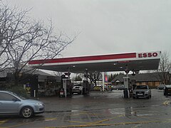 Esso on the junction of Wetherby Road and Hookstone Chase (seen from Hookstone Chase), Harrogate (15th February 2020).jpg