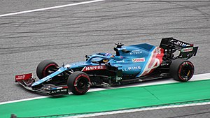 Fernando Alonson Alpine A521 Itävallan GP:ssä 2021.