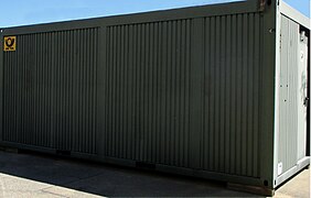 Feldpostamt der Bundeswehr - Mobiler Container - Militärhistorisches Museum Dresden - Bild 001.jpg