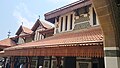 Intricate designs on the roof of the building