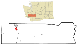 Location of Chehalis, Washington