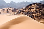 Rörliga sanddyner i Tadrart Acacus