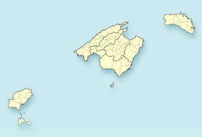 Mapa de localización de Islas Baleares