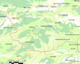 Niort-de-Sault - Localizazion