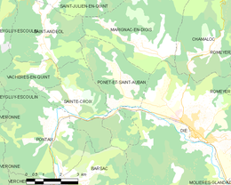 Ponet-et-Saint-Auban - Localizazion