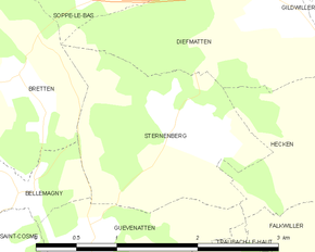 Poziția localității Sternenberg