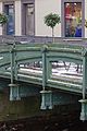 Detailansichten Die Gußstahlbrücke über die Neumagen in Staufen im Breisgau. Sie soll die letzte erhaltene Gußstahlbrücke in Deutschland sein.1871lt wurde siean diesem Platz installiert.