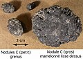 Nodule polymétallique de type C - vue de dessus - Pacifique équatorial nord – Laboratoire Géoscience Marine (Ifremer).