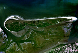 Satellittbilete av Ameland