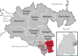 Sontheim an der Brenz - Localizazion