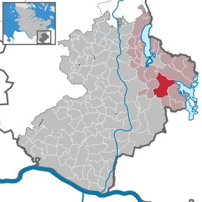 Poziția Sterley pe harta districtului Herzogtum Lauenburg