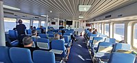 “King of Rhodes” catamaran inside · upper deck