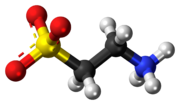 Ball-and-stick model of the taurine zwitterion{{{画像alt1}}}