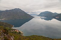 La Bahía de Kotor desde Perast.