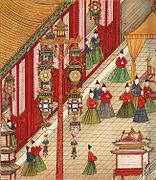 Mujeres visten el Ao-ch'ün (襖裙) de la dinastía Ming (1368-1644)