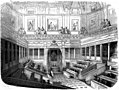 El aula del Senado en 1848.