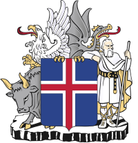 Le blason de la République d'Islande