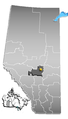 Location in Alberta