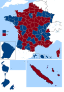 French Maastricht Treaty referendum results by departament (including overseas), 1992.png