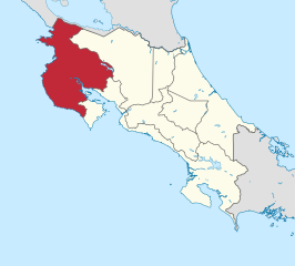 Kaart van Guanacaste