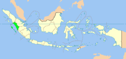 Kaart van de Provincie in Indonesië