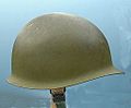 Casco M1 estadounidense de 1941 usado en la Guerra de Vietnam