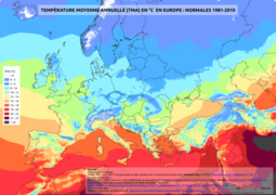 MEAN ANNUAL TEMPERATURE in Europe (1981-2010 norm).png