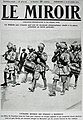 Fransk tidsskrift med bilde av soldater fra Britisk India i Frankrike, oktober 1914