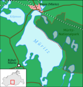 Mapa del lago Müritz