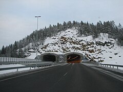 Le tunnel d'Orosmäki à Lohja.
