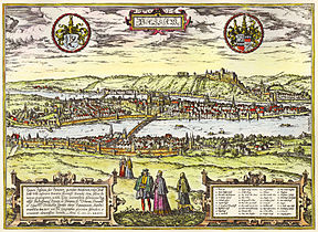 Historical map (between 1572 and 1618)