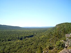 The Porcupine Mountains within the Upper Peninsula of Michigan