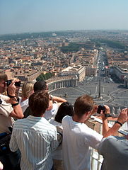 Saint Peter's square from the dome