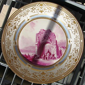 Sèvres plate 1863 (24 cm) Painted & signed by Polycles Langlois