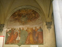La Asunción de la Virgen, mural en la iglesia de la Santissima Annunziata de Florencia