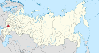 Die ligging van Woronezj-oblast in Rusland