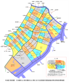 中央区・住居表示実施前後の町名と町区域の対照