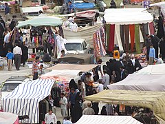 A street market is an open-air market Qom City Mostafa Meraji 2007 Georgian 08.jpg