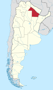 Poziția localității Provincia Chaco