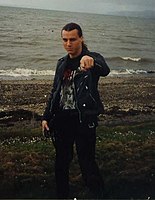 Chuck Schuldiner - founding lead vocalist, lead/rhythm guitarist and primary songwriter of death metal band called Death