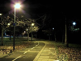 Bicycle Path in Tottenham, London